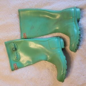 Hunter Green Rain Boots